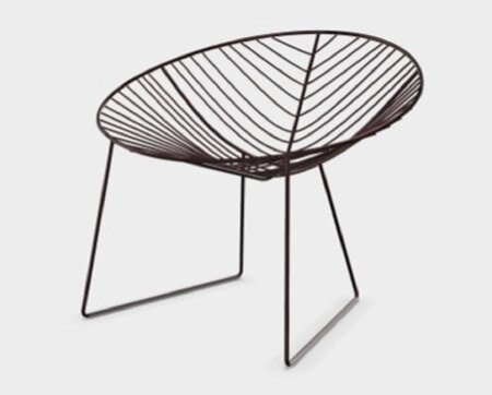 Arper Leaf Loungesessel - kein Kissen - matt mokka