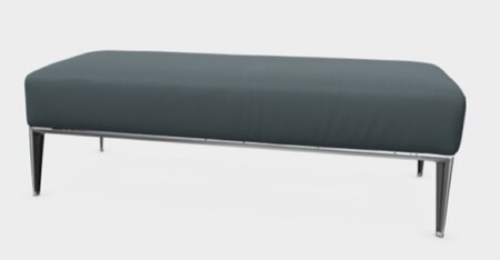 Arper Sean Sitzbank - Aluminium-Divina 3 - DV00154
