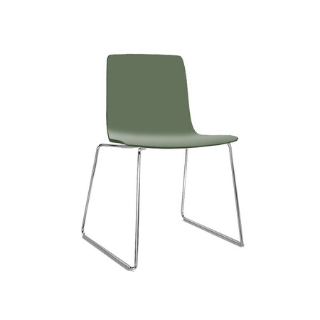 Arper Aava Kufengestell Kuststoffschale Stuhl-Olive