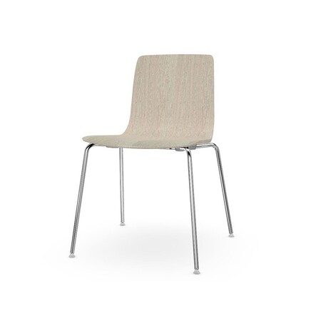 Arper Aava Metallgestell Stuhl-Birke weiss