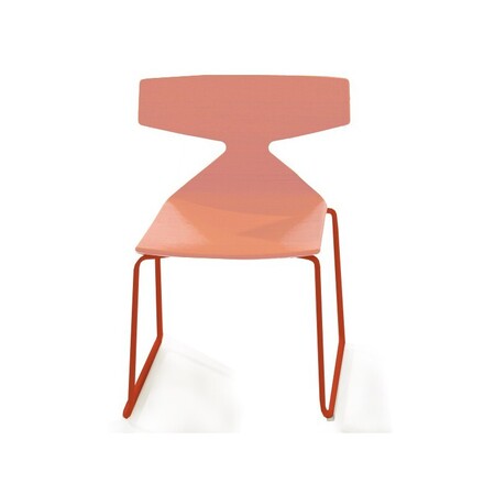 Arper Saya Rotes Gestell Kinderstuhl-Rosa