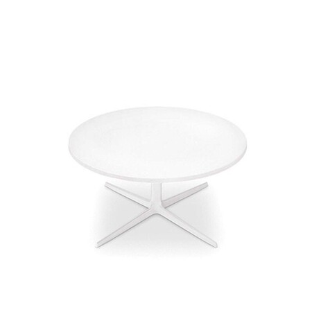 Arper Fred H 36,4 Runder Couchlltisch - Weiss Lackiert
