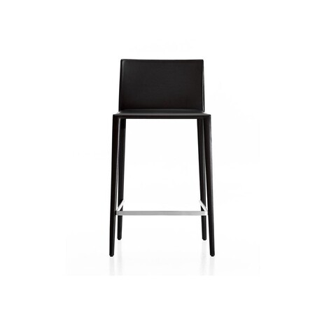Arper Norma 1713 CT Leder Hocker 76 cm Höhe