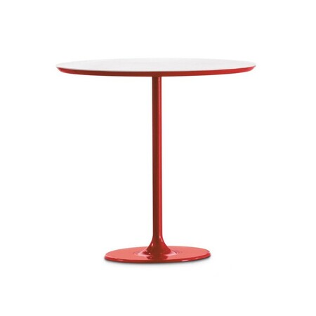Arper Dizzie Beistelltisch - weiss / rot