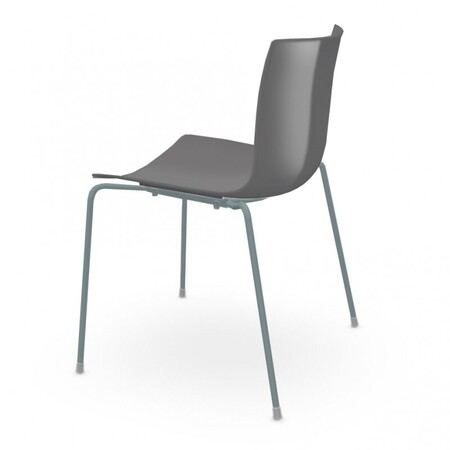Arper Catifa 46 0251 Einfarbig Stuhl-Anthrazit PO112