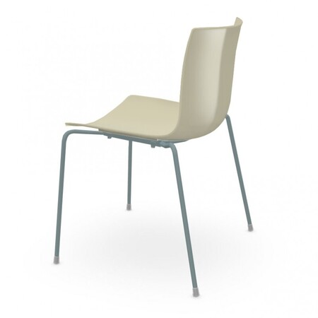 Arper Catifa 46 0251 Einfarbig Stuhl-Elfenbein PO113