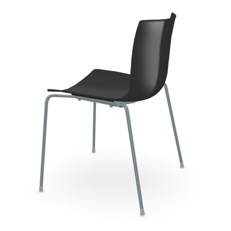 Arper Catifa 46 0251 Einfarbig Stuhl-Schwarz PO109
