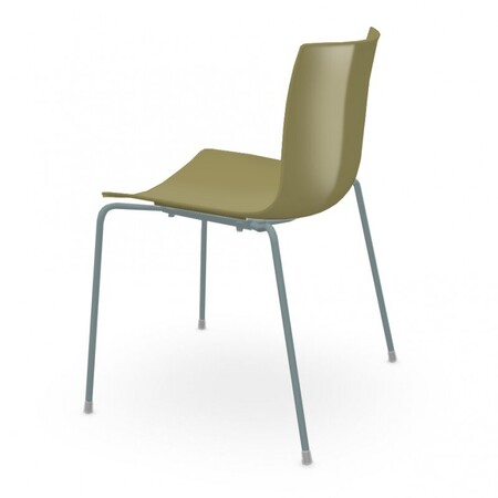 Arper Catifa 46 0251 Einfarbig Stuhl-Taubengrau PO114