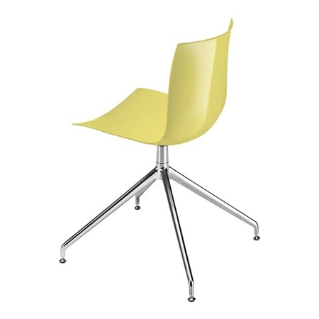 Arper Catifa 46 0368 Drehfussgestell Stuhl - Gelb PO115
