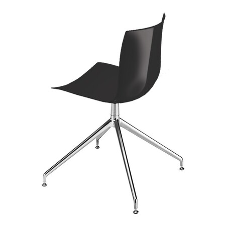 Arper Catifa 46 0368 Drehfussgestell Stuhl - Schwarz PO109