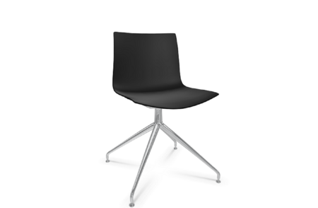 Arper Catifa 46 0368 Drehfussgestell Stuhl - Schwarz
