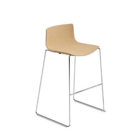 Arper Catifa 46 H 101cm Barhocker - Chrom-Eiche Natur