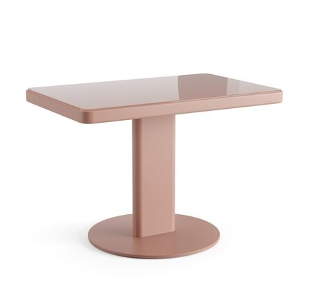 Arper Roopa 7301 - Rechteckiger Beistelltisch - V78 Pink Jaipur