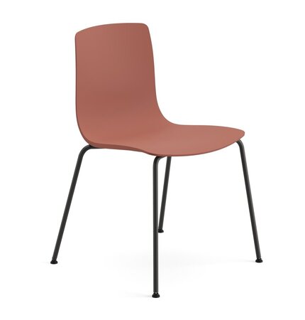 Arper Aava 02 - 7600 - Stuhl - V25 Schwarz matt  - PG00012 - Terrakotta