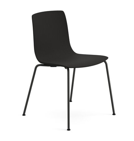 Arper Aava 02 - 7623 - Stuhl - V25 Schwarz matt  - L0006 Schwarz