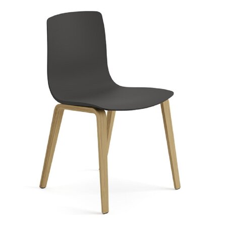 Arper Aava 02 - 7602 - Stuhl - L0022 - Eiche Natur - PG00015 Anthrazit