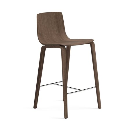 Arper Aava 02 - 7630 - Thekenhocker - L0028 - Nussbaum - L0028 - Nussbaum