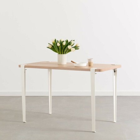 Tiptoe Lobo Table - Eco-Certified Wood - Cloudy White 
