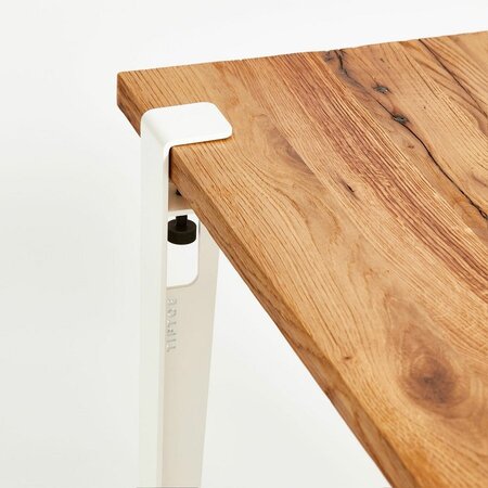 Tiptoe Noma Desk In Reclaimed Wood - Cloudy White 