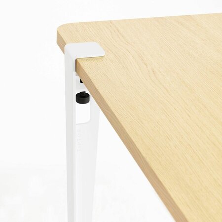 Tiptoe Noma Desk - Eco-Certified Wood - Cloudy White 