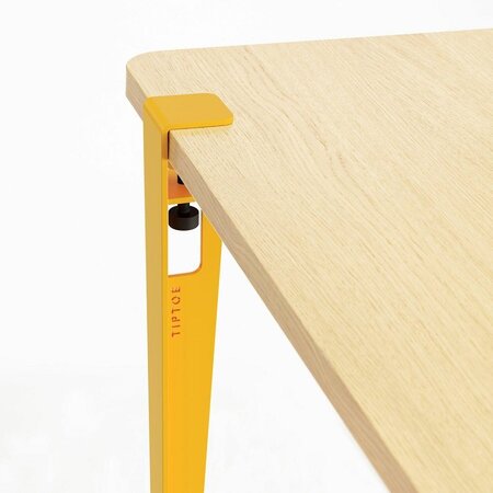 Tiptoe Noma Desk - Eco-Certified Wood - Sunflower Yellow