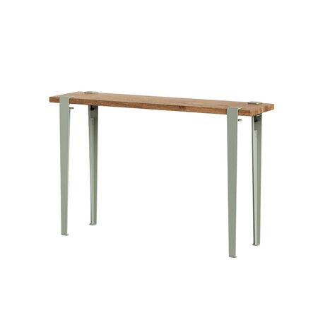 Tiptoe Lima Side Table In Reclaimed Wood - Eucalyptus Grey