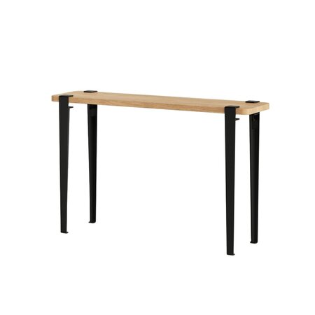 Tiptoe Lima Side Table - Solid Oak - Graphite Black