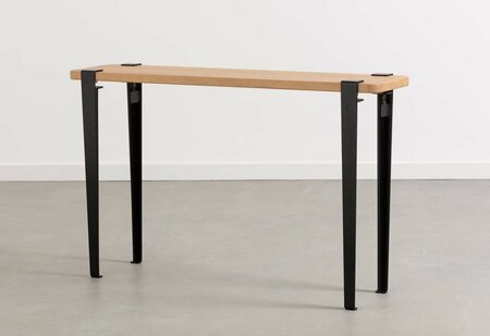 Tiptoe Lima Side Table - Solid Oak - Graphite Black