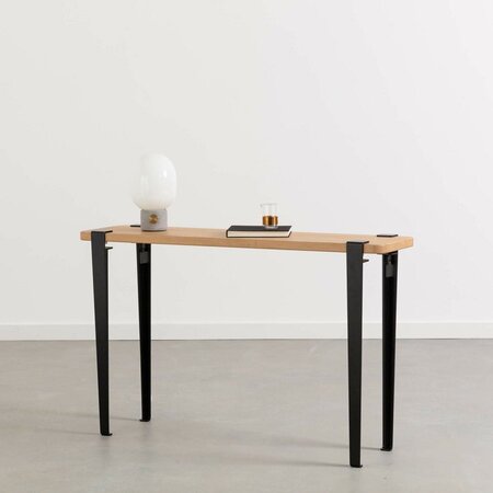 Tiptoe Lima Side Table - Solid Oak - Graphite Black