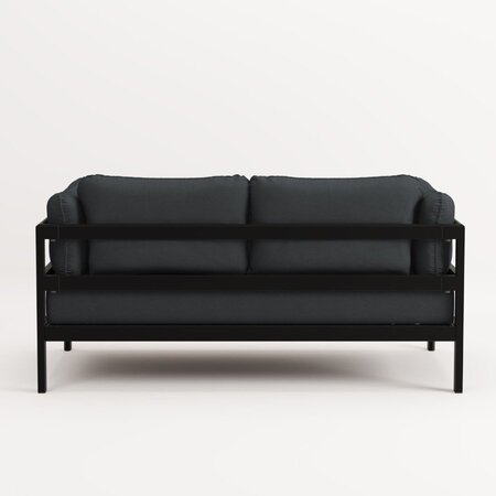 TIPTOE EASY SOFA – 2 SEATS - GRAPHITE BLACK - SLATE GREY