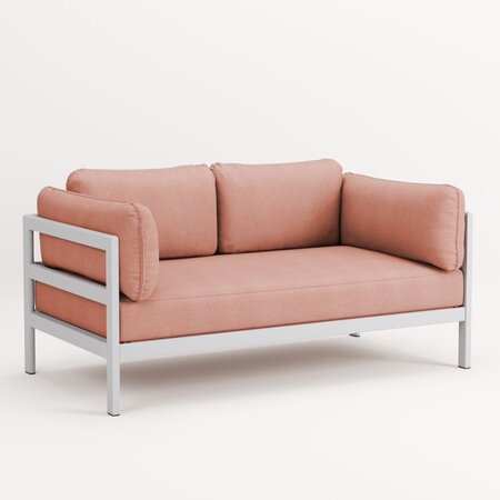 TIPTOE EASY SOFA – 2 SEATS - AUSTRAL GREY - VINTAGE PINK