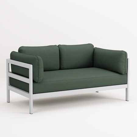 TIPTOE EASY SOFA – 2 SEATS - AUSTRAL GREY - FOREST GREEN
