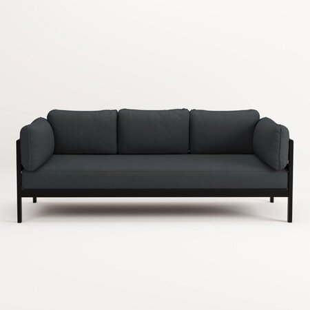 TIPTOE EASY SOFA 3 TO 4 SEATS - GRAPHITE BLACK - SLATE GREY