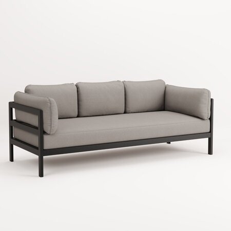 TIPTOE EASY SOFA 3 TO 4 SEATS - GRAPHITE BLACK - SAND BEIGE