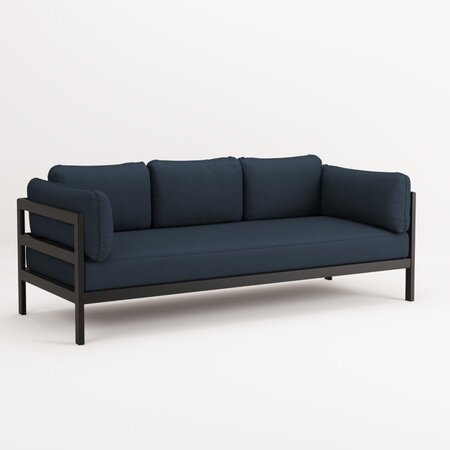 TIPTOE EASY SOFA 3 TO 4 SEATS - GRAPHITE BLACK - MIDNIGHT BLUE
