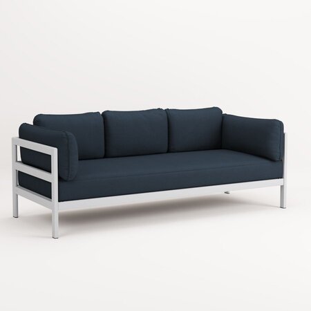TIPTOE EASY SOFA 3 TO 4 SEATS - AUSTRAL GREY - MIDNIGHT BLUE