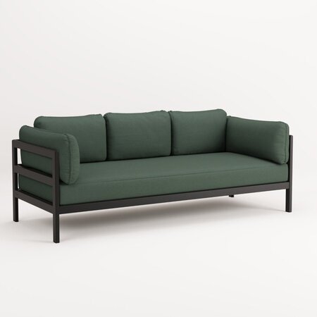 TIPTOE EASY SOFA 3 TO 4 SEATS - GRAPHITE BLACK - FOREST GREEN 