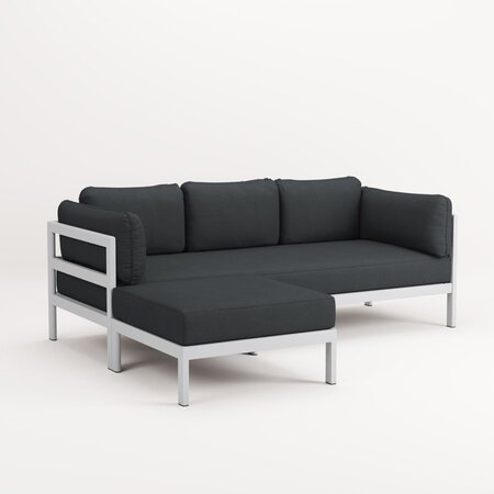 EASY CORNER SOFA – 3 TO 4 SEATS - AUSTRAL GREY - SLATE GREY