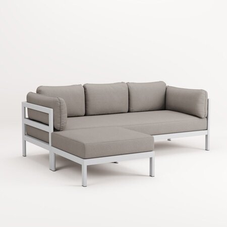 EASY CORNER SOFA – 3 TO 4 SEATS - AUSTRAL GREY - SAND BEIGE