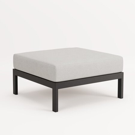 EASY OTTOMAN – CORNER UNIT - GRAPHITE BLACK - HEATHER GREY