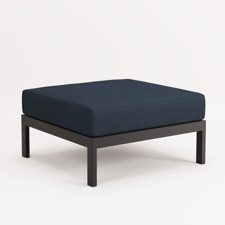 EASY OTTOMAN – CORNER UNIT - GRAPHITE BLACK - MIDNIGHT BLUE