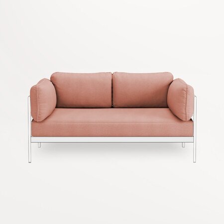 TIPTOE EASY SOFA COVERS SET - 2 SEATER - VINTAGE PINK