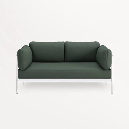 TIPTOE EASY SOFA COVERS SET - 2 SEATER - FOREST GREEN 