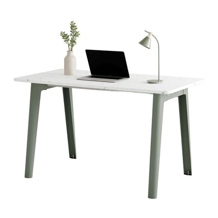 Tiptoe NEW MODERN desk – recycled plastic - 130 X 70 cm - Eucalyptus Grey