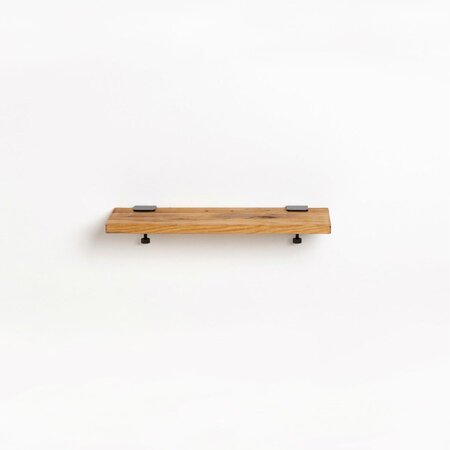 Tiptoe Reclaimed wood shelf - 60x20cm - Graphite Black