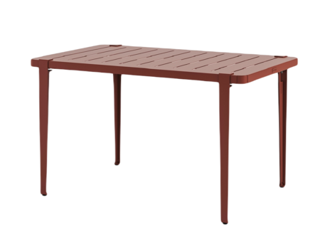 Tiptoe Midi Outdoor Table - Tisch - Brick Red - L130 x H75 x T80 cm