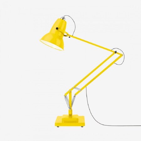 Anglepoise Original 1227 Giant Floor Lamp- Citrus Yellow with Black Cable Braid - Gloss Finish