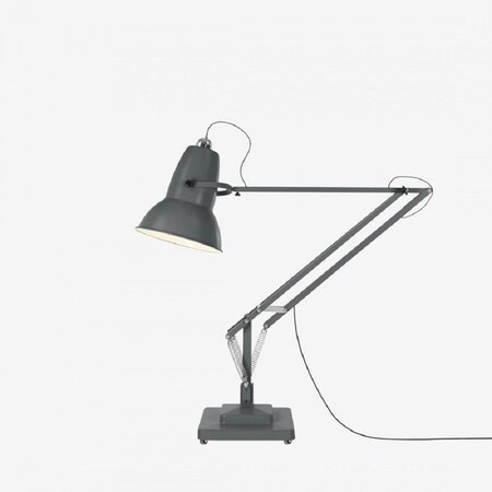 Anglepoise Original 1227 Giant Floor Lamp- Slate Grey with Black Cable Braid - Satin Finish