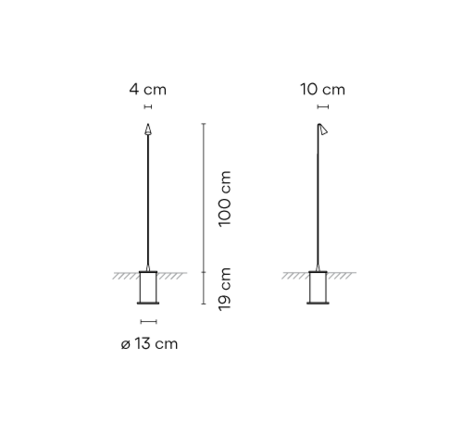 Vibia Brisa - Aussenstehleuchte - 4630