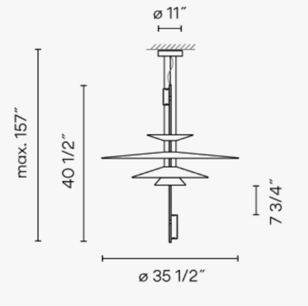 Vibia Flamingo - Pendelleuchte-1550